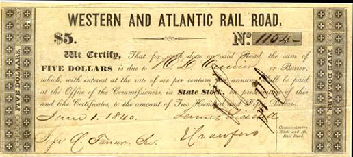 $5.00 T-1, FIVE DOLLARS across